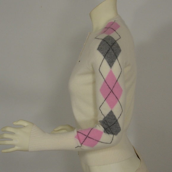 VALERIE STEVENS PETITE 2 PLY CASHMERE CARDIGAN PM - Picture 2 of 8